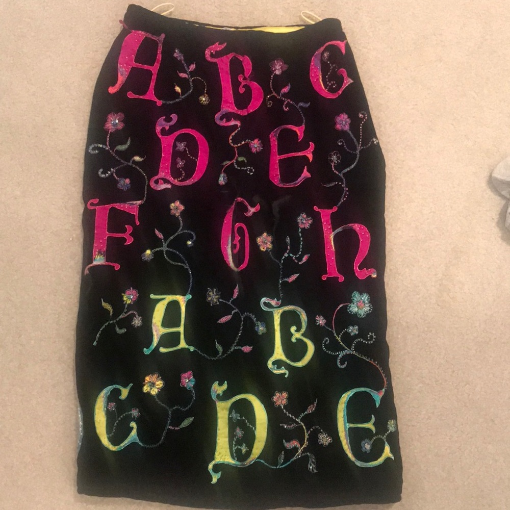 Atelier Versace velvet skirt